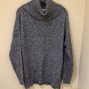 H&M Heather Gray Turtleneck Sweater Oversized Large